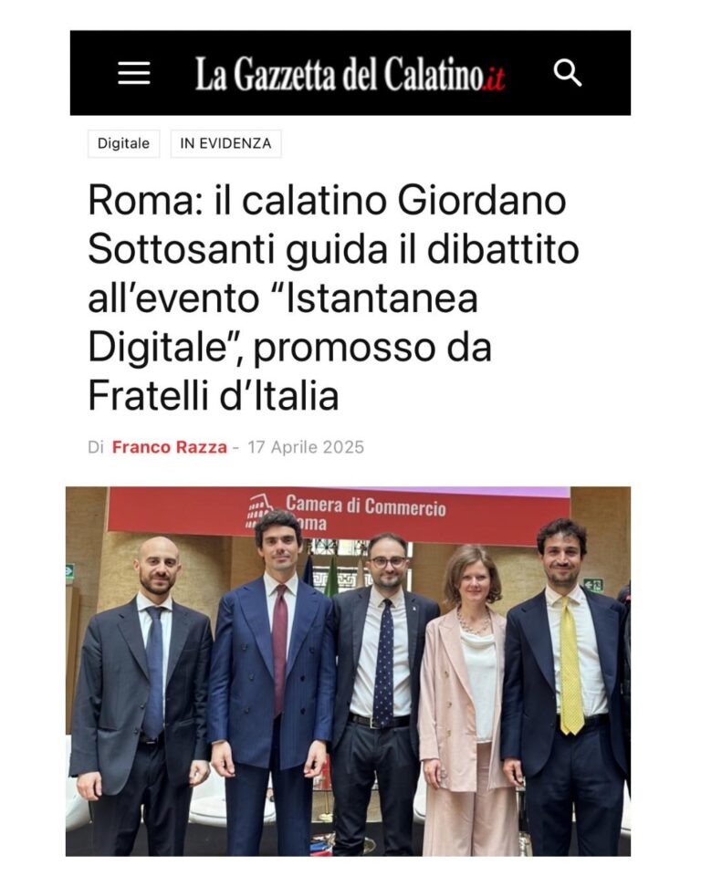 Giordano Sottosanti Gazzetta Calatino